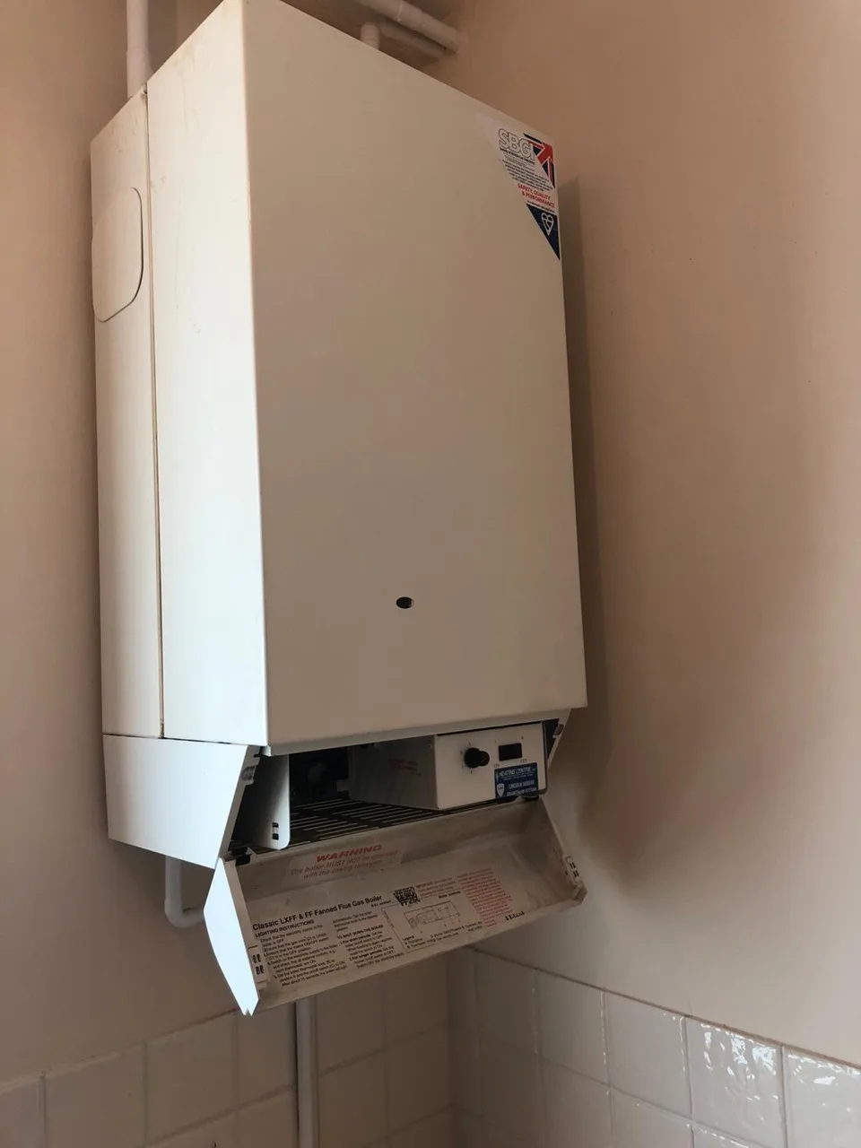 Older Ideal Classic heat-only boiler with its lower controls visible